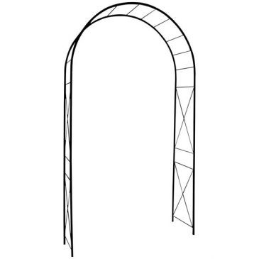 LOUIS MOULIN Arche tube rond 20mm losange fer vieilli dim.130x40x250cm