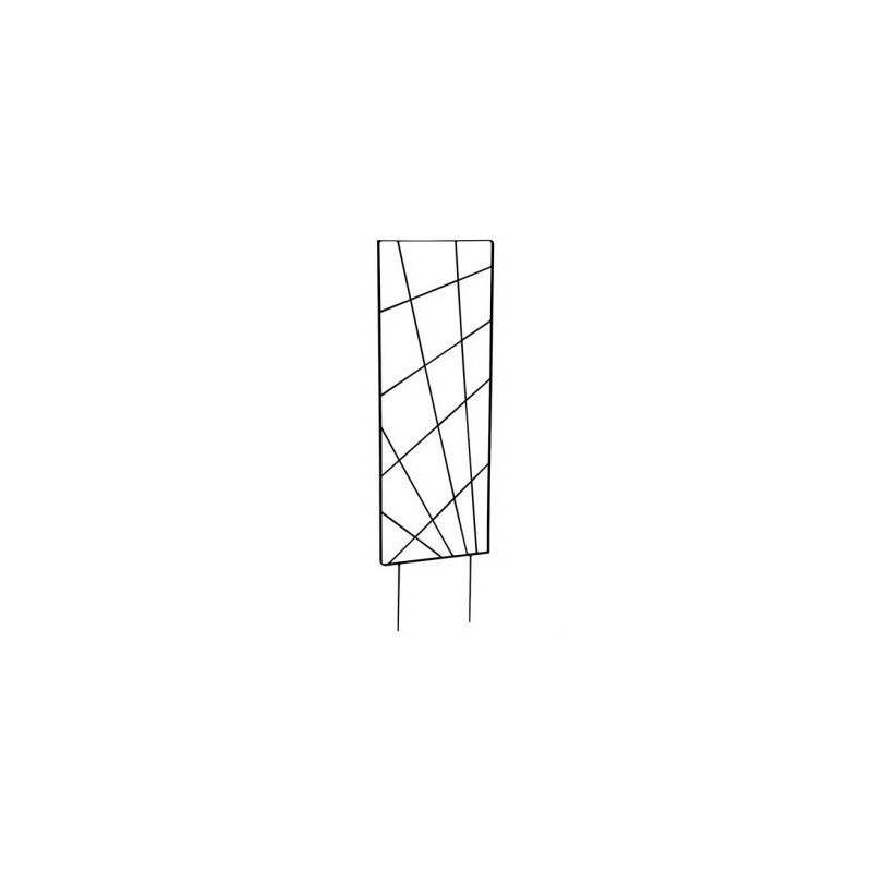 LOUIS MOULIN Treillis à piquer mandala 30x100cm anthracite