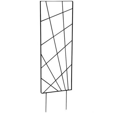 LOUIS MOULIN Treillis à piquer mandala 30x100cm anthracite