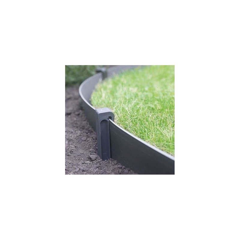NORTENE Piquet d'ancrage bordures pp 100% recyclé Etik Fix gris x10