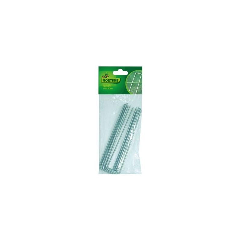 NORTENE Agrafes fixsol métal 17cmx3.5cm x10 sc