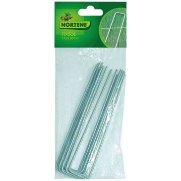 NORTENE Agrafes fixsol métal 17cmx3.5cm x10 sc