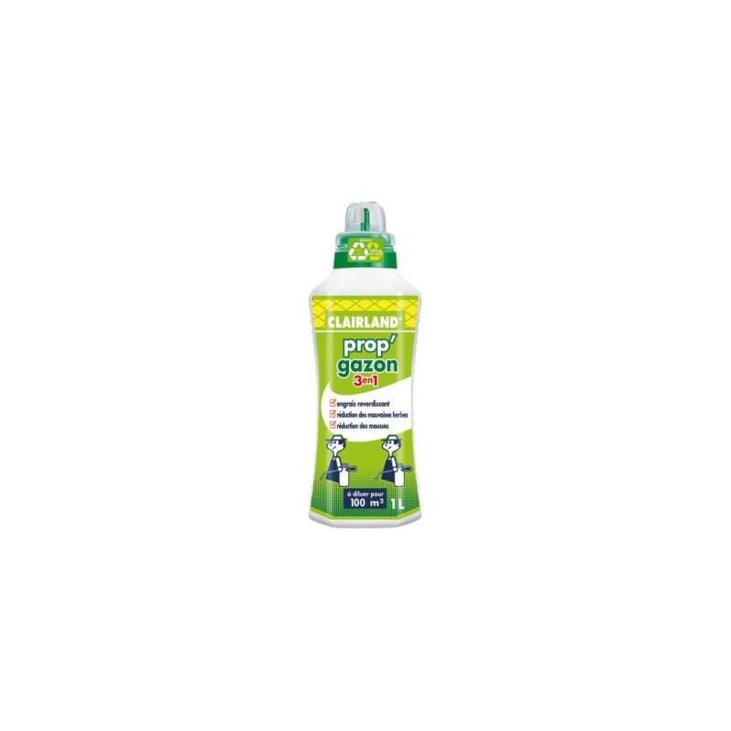CLAIRLAND Engrais prop' gazon 3 en 1 concentré 1l /nc
