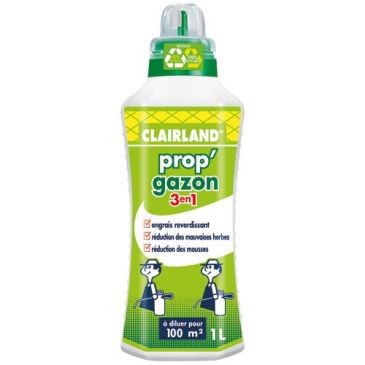 CLAIRLAND Engrais prop' gazon 3 en 1 concentré 1l /nc
