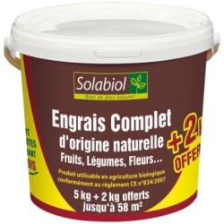 Engrais complet 5 + 2kg offert /nc