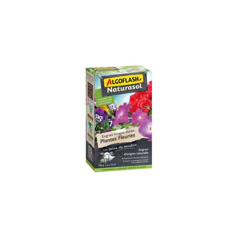 Algoflash Naturasol Engrais longue durée plantes fleuries 750g /nc
