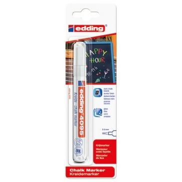 EDDING Marqueur craie liquide blanc