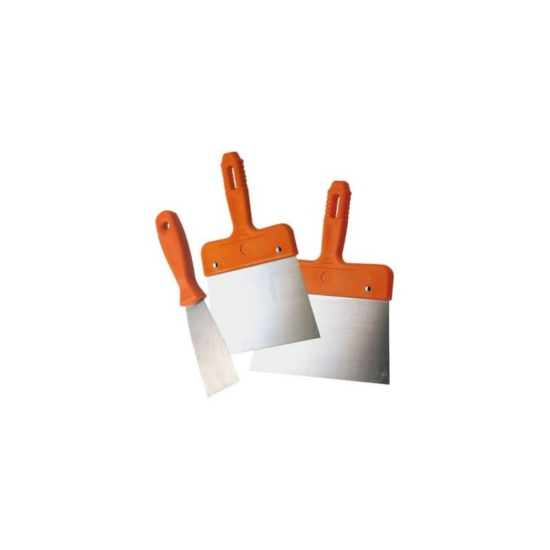 Fischer Darex Set de 3 couteaux inox à enduire et à gratter