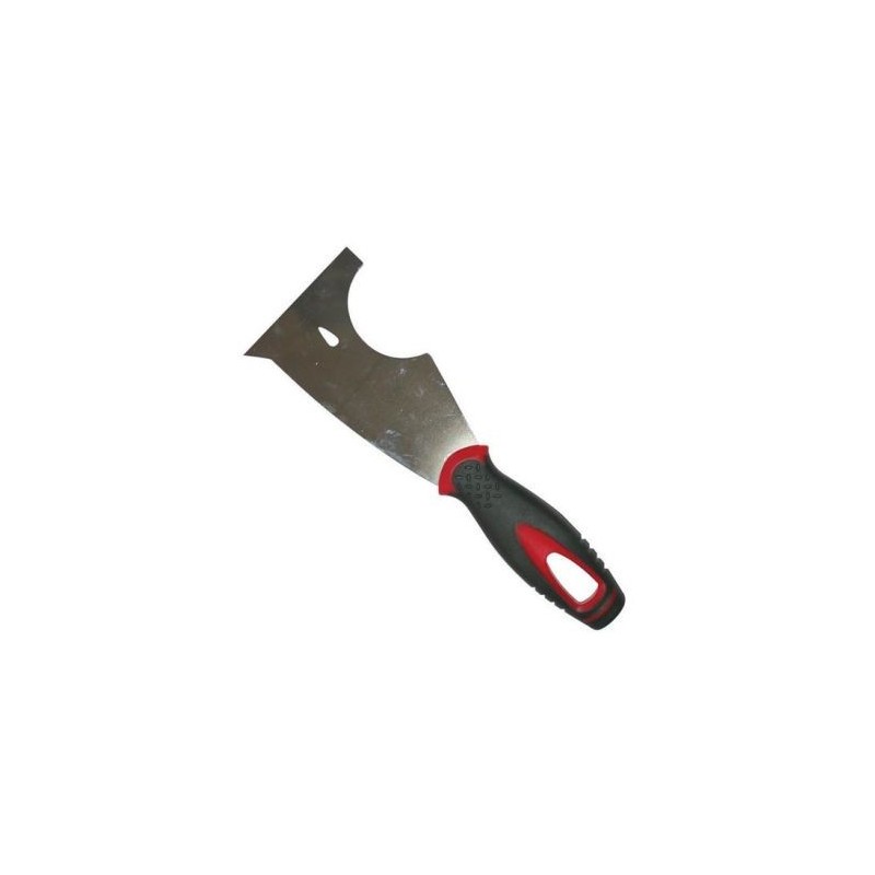 Savy Couteau multifonction inox bimatière rouge 4059