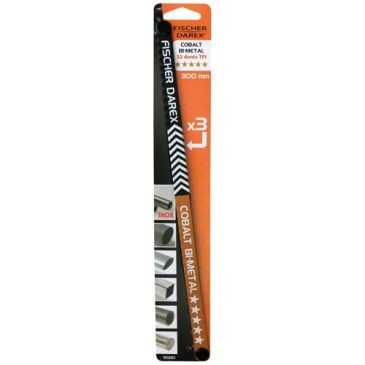 Fischer Darex Lames métaux cobalt bimétal x3 300mm sur carte