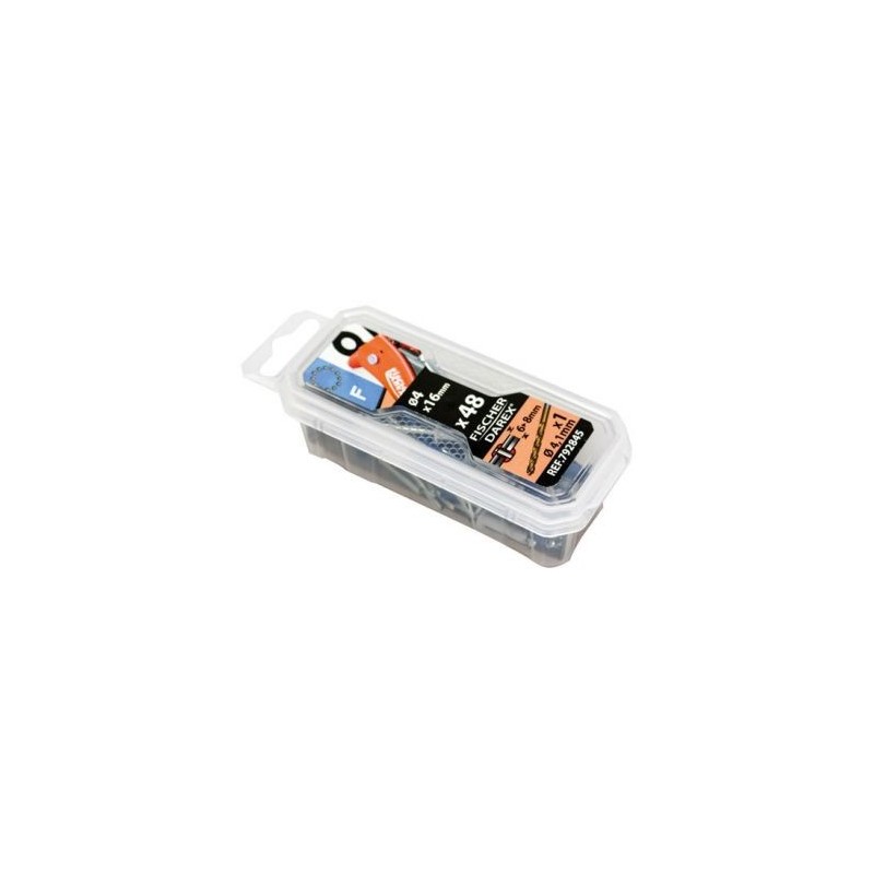Fischer Darex Rivets 4x16 x 48 pièces alu acier éclatés