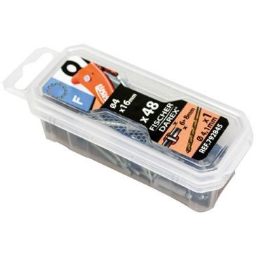 Fischer Darex Rivets 4x16 x 48 pièces alu acier éclatés