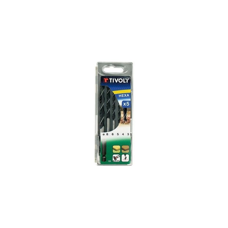 Tivoly Forets bois hexagonaux coffret de 5p.
