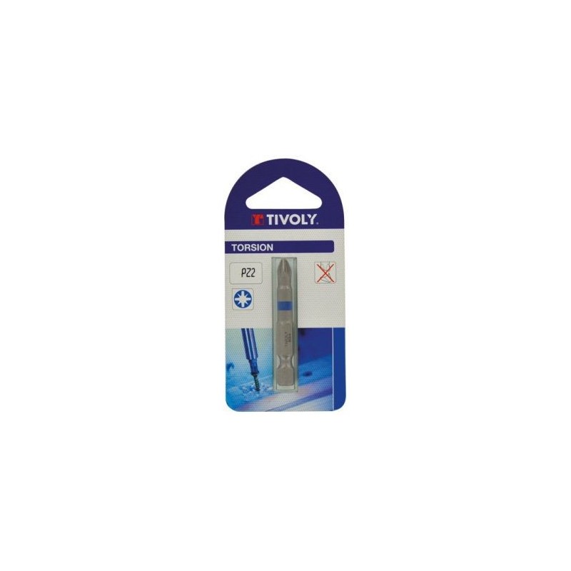 Tivoly Embout torsion PZ 2 longueur 50mm blister de 2