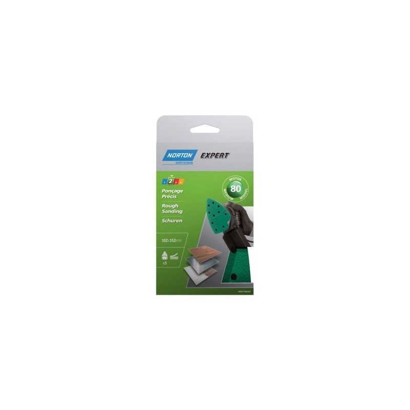 Norton Patins multiponceuse 102x152 grain 80 expert