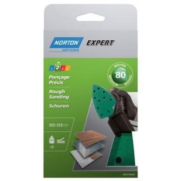 Norton Patins multiponceuse 102x152 grain 80 expert