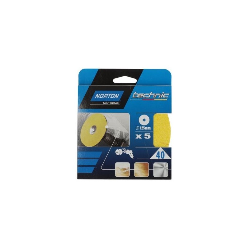Norton Disque OBLONG 125x12 grain 40