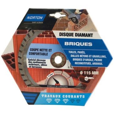 Norton Disque diamant 115 travaux courants brique