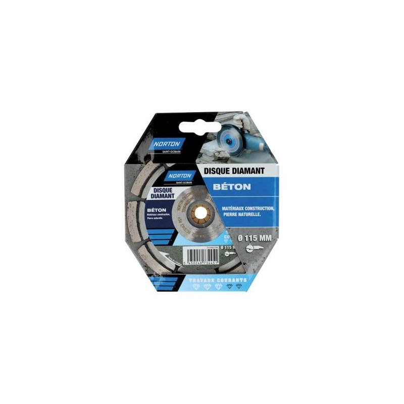 Norton Disque diamant 115 travaux courants construction