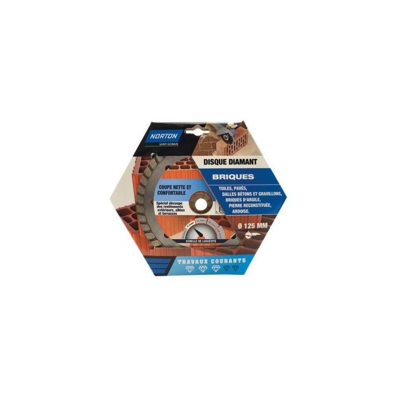 Norton Disque diamant 125 travaux courants brique