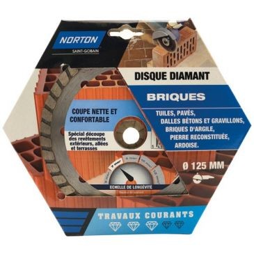 Norton Disque diamant 125 travaux courants brique