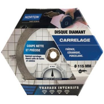 Norton Disque diamant intensif carrelage 115