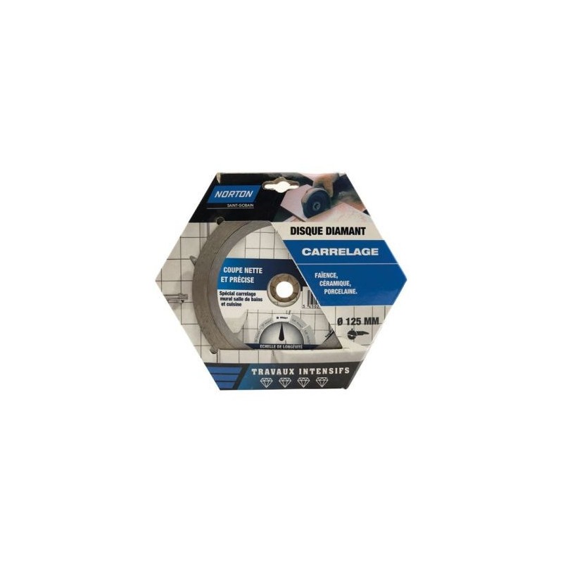 Norton Disque diamant intensif carrelage 125