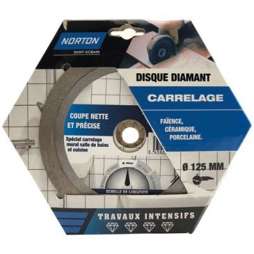 Norton Disque diamant intensif carrelage 125