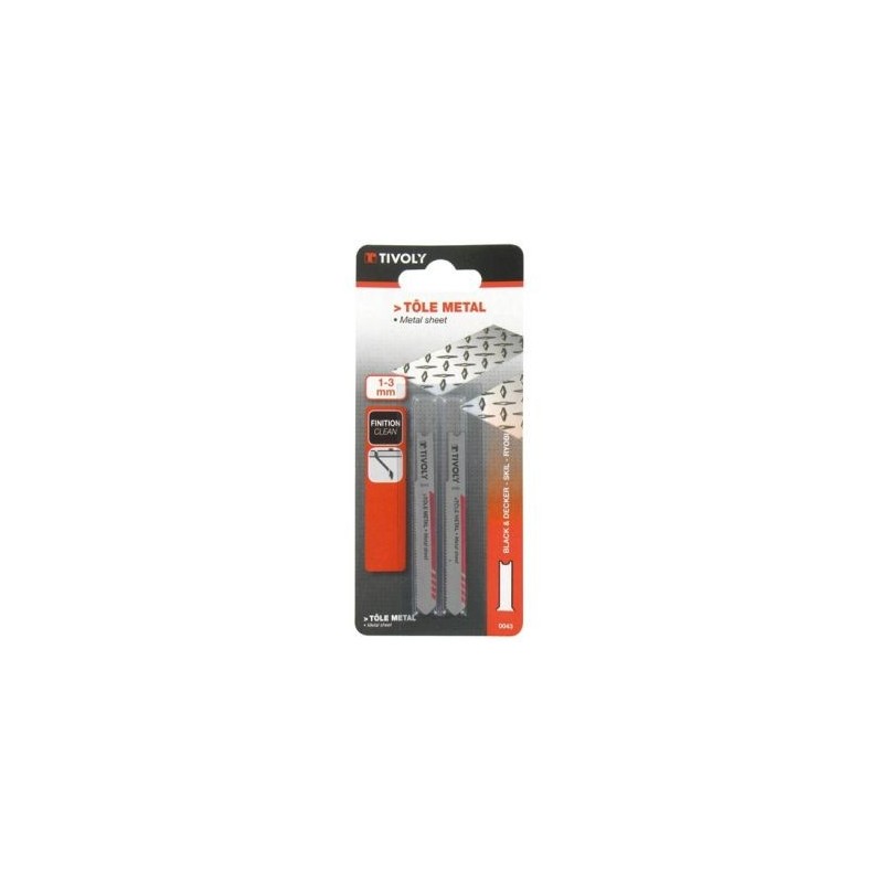 Tivoly Lame scie sauteuse b&d tôle métal  bl2