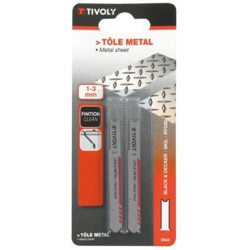 Tivoly Lame scie sauteuse b&d tôle métal  bl2