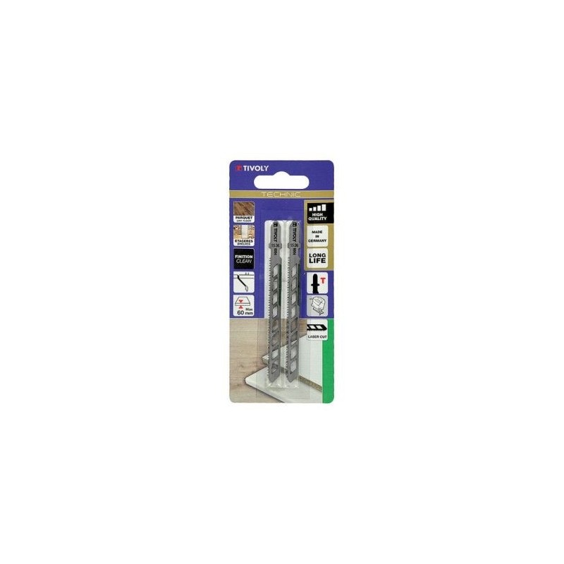Tivoly Lames de scie sauteuse bois et mélaminés Bosch bl2