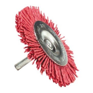 Tivoly Brosse circulaire 75mm nylon sur tige t6 blister