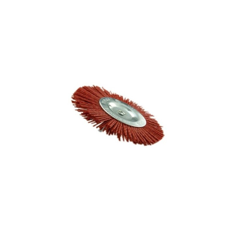 Tivoly Brosse circulaire 100mm nylon sur tige t6 g.80 blister