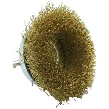 Tivoly Brosse coupe 75mm laiton sur tige t6 blister
