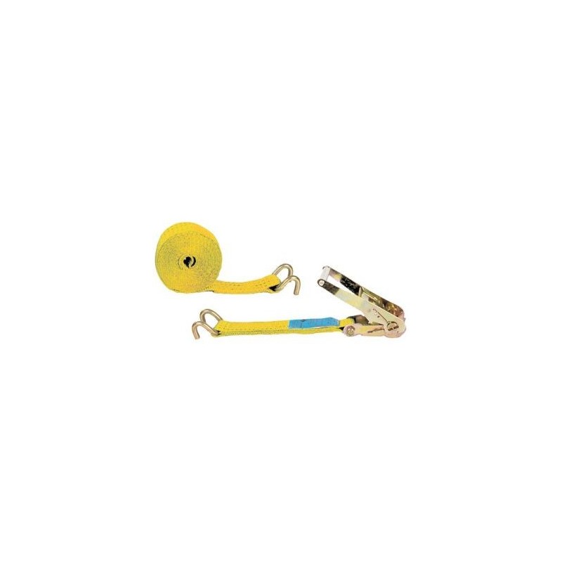 CHAPUIS Sangle crochet jaune tendeur cliquet 50mm 12m 2t uc1