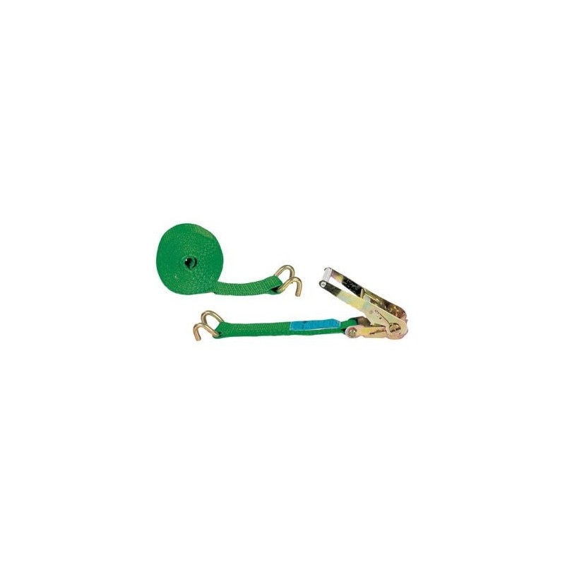 CHAPUIS Sangle crochet vert tendeur cliquet 50mm 9m 2000kg uc1