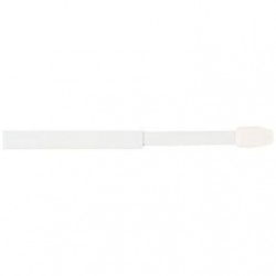 Mobois 2 tringles plates extensibles 80/120cm 4 pitons blanc - Image 3