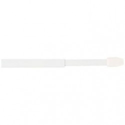 Mobois 2 tringles plates extensibles 30/50cm 4 pitons blanc - Image 3