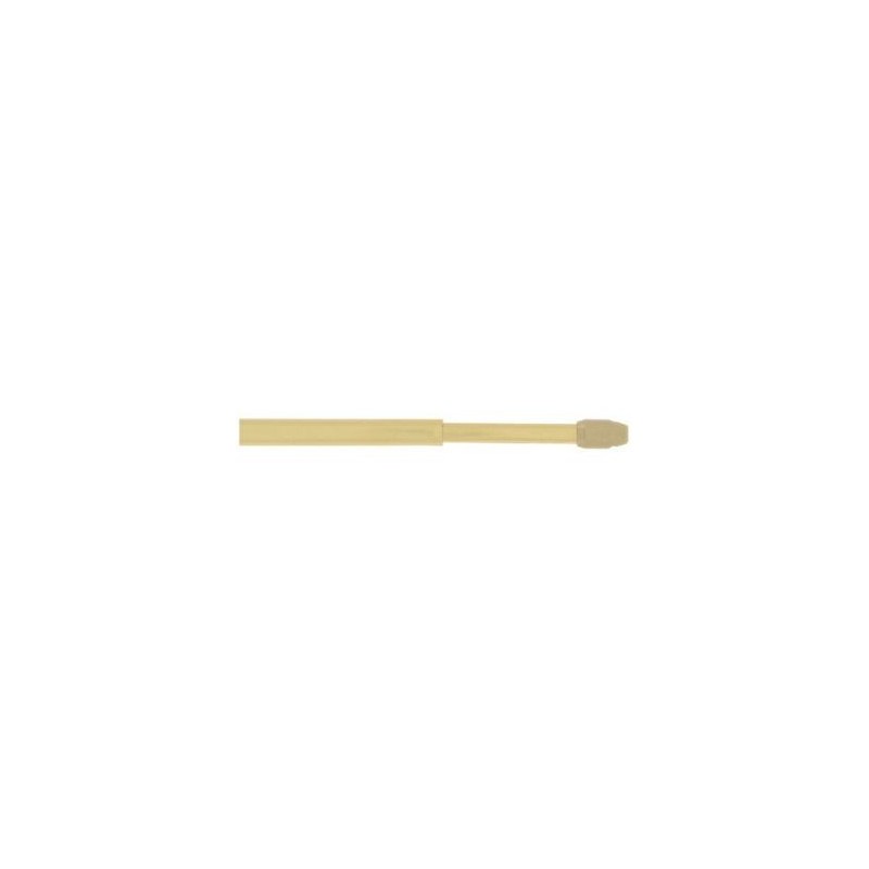 Mobois 2 tringles plates extensibles 50/80cm + 4 pitons dorés