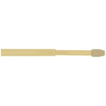 Mobois 2 tringles plates extensibles 50/80cm + 4 pitons dorés