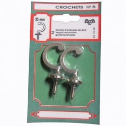 Vynex Crochet embrasse alu doré 35 sc x2 - Image 3