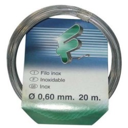 Fil inox 0.6mm rouleau 20m sc