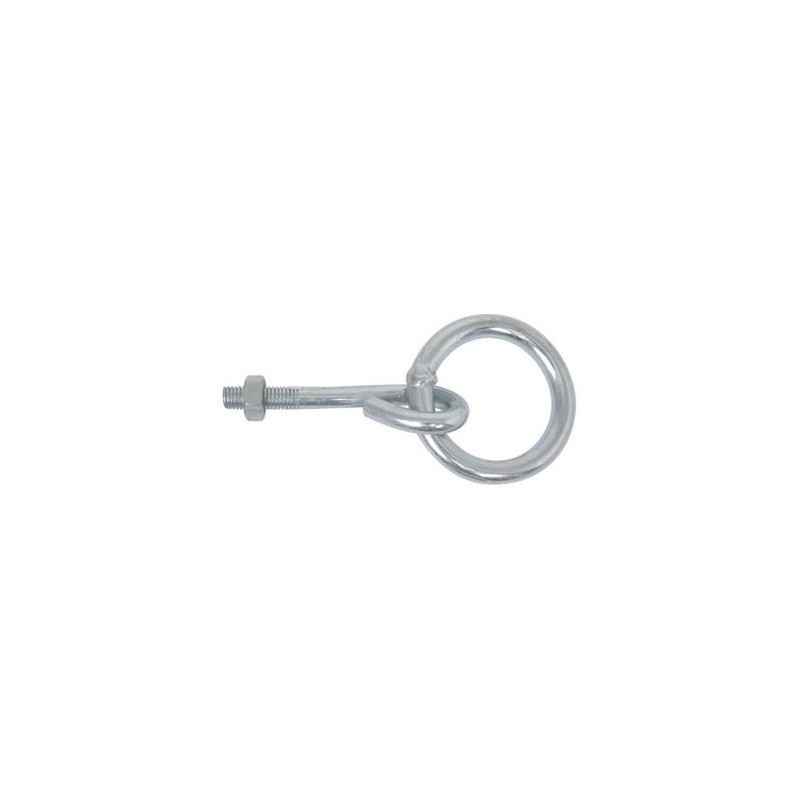 Afbat Anneau à boulonner fil 10 int.50 l100mm zingué blanc