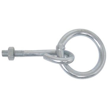 Afbat Anneau à boulonner fil 10 int.50 l100mm zingué blanc