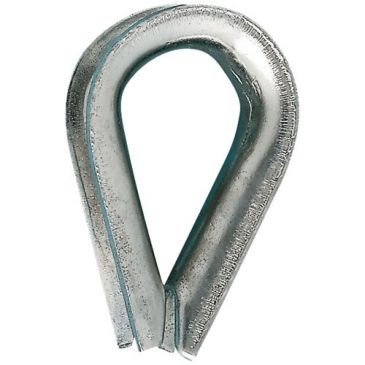 CHAPUIS Cosse câble coeur acier zingue Ø9mm blister 2