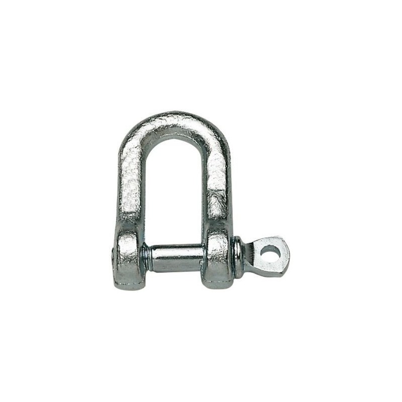 CHAPUIS Manille droite acier zingué larg.17mm axe 7.3mm bl1