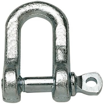 CHAPUIS Manille droite acier zingué larg.17mm axe 7.3mm bl1