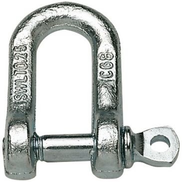 CHAPUIS Manille droite acier zingué larg.26.5mm axe 11mm uc1
