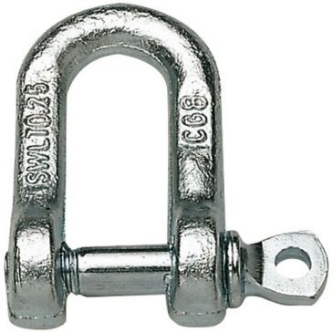 CHAPUIS Manille droite acier zingué larg.30mm axe 13mm uc1