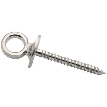 CHAPUIS Piton à oeil vis bois acier inox. Øfil 8mm long.80mm uc2